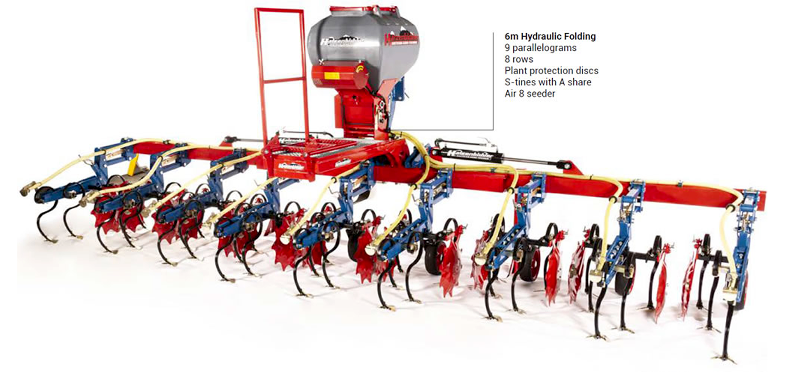 OPICO Inter-Row Cultivator with OPICO Air Seeder set-up for Maize