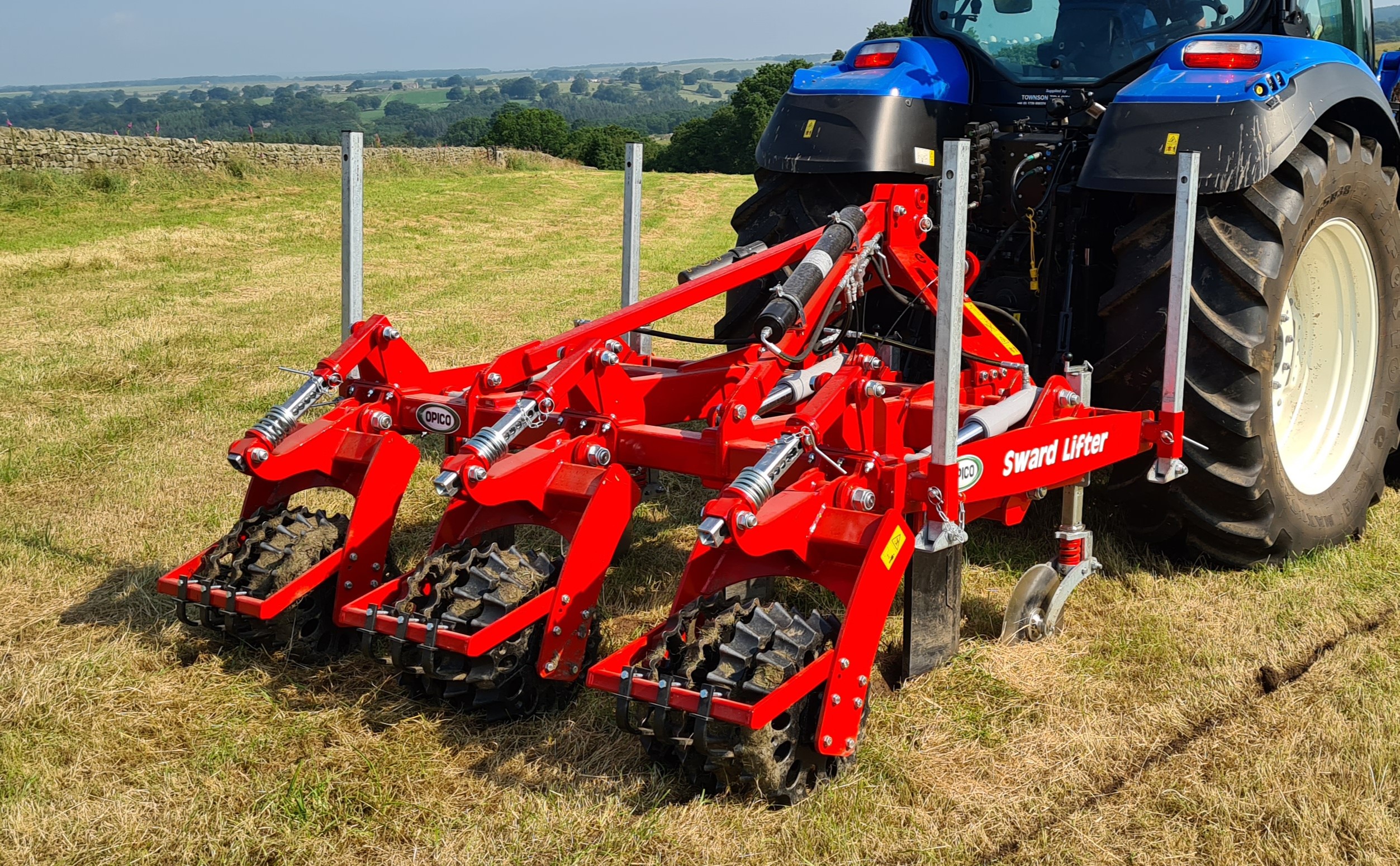 OPICO Sward Lifter alleviating compaction after grass silage has been harvested