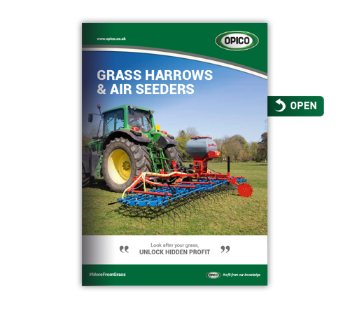 Grass Harrow and seeder brochure