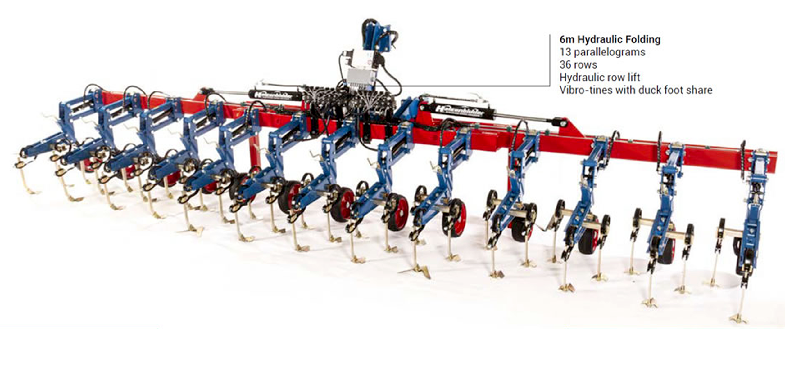 OPICO Inter-Row Cultivator set-up for Combinable Crops